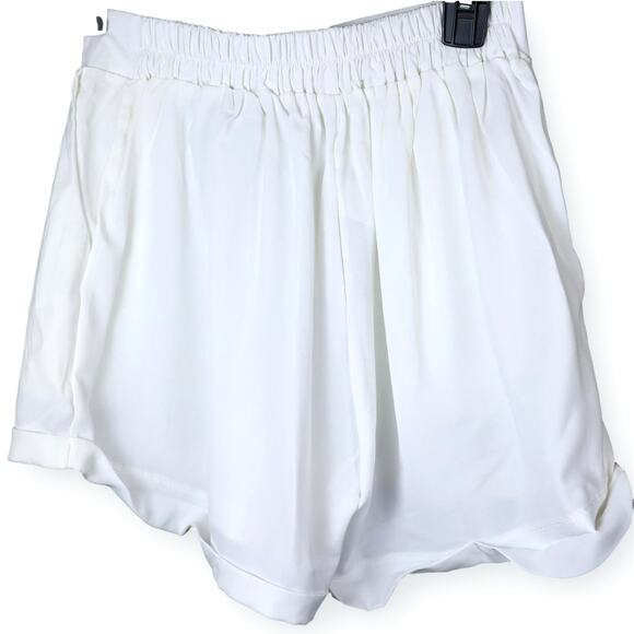 Shein Women Dressy White Shorts Set S NWOT - Picture 6 of 6